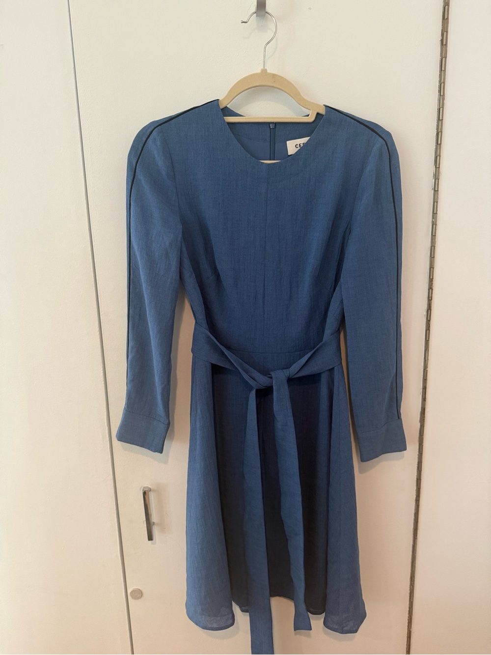 Cefinn Blue Mini Long Sleeve Dress